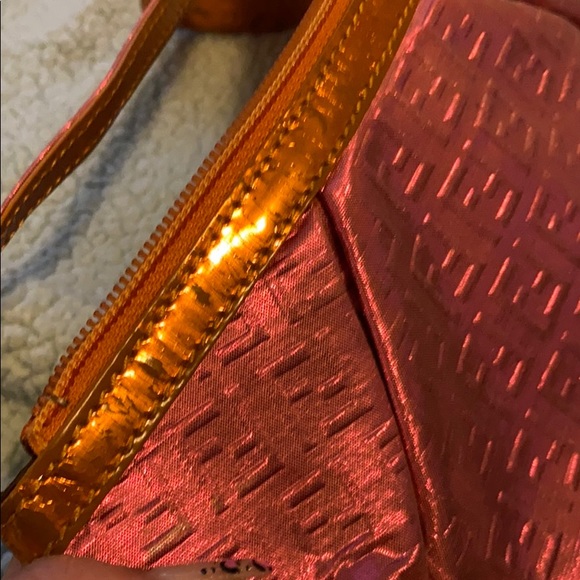 Fendi wristlet metallic pink and orange super cute - Picture 5 of 5